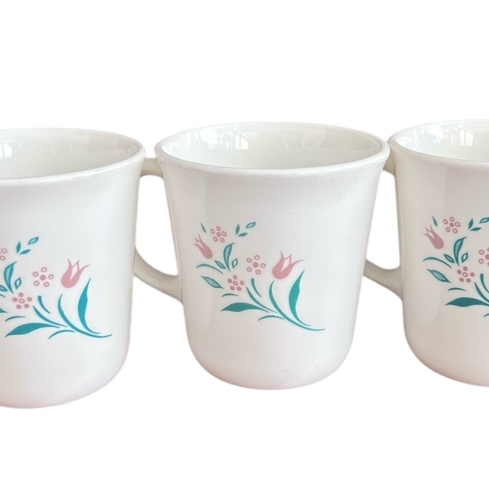 Vintage Corelle “Rosemarie” 3 mugs, floral Corning Grandma Chic Cottagecore - Picture 5 of 6
